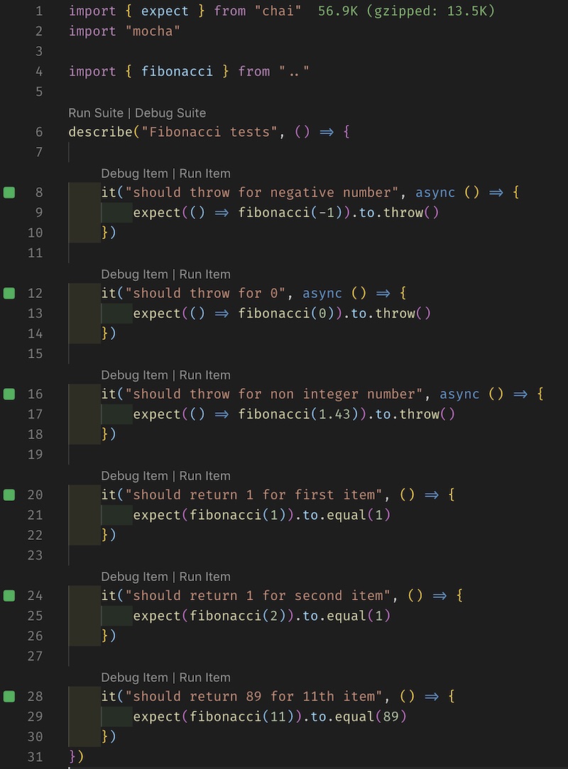 Mocha Test Explorer